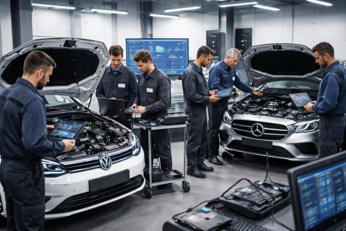 obtenez votre certification en diagnostic électronique automobile avec notre formation ssi spécialisée pour volkswagen et mercedes-benz. maîtrisez les technologies avancées et optimisez vos compétences dès maintenant.