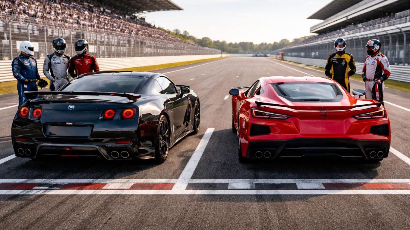 découvrez notre formation de conduite sportive avec la nissan gt-r et la corvette c8 stingray. apprenez les techniques de pilotage avancées pour maîtriser ces voitures de performance sur circuit.